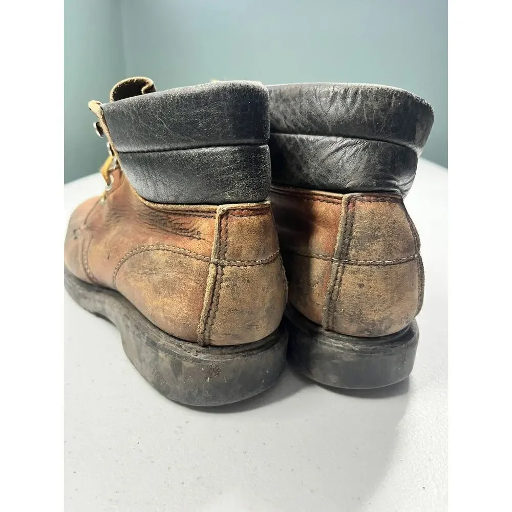 Redwing Womens Low Lace Up Western Vintage Leather Work Boot Size 7B
